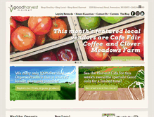 Tablet Screenshot of goodharvestmarket.com